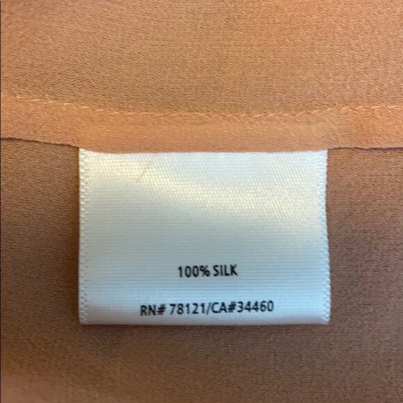 Eileen Fisher 100% Silk Scoop Neck Sheer Blouse XS - Picture 7 of 7